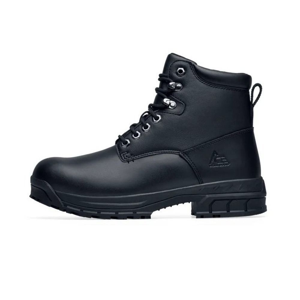Shoes for Crews August Soft Toe Workboots Women's Black Leather Lace Up Sz 11 M - Picture 6 of 13
